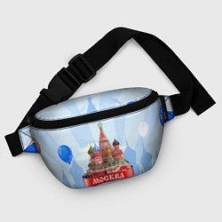 Поясная сумка Кремль Москва, цвет: 3D-принт — фото 2