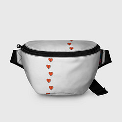Поясная сумка Дорожка разбитых сердец - светлый, цвет: 3D-принт