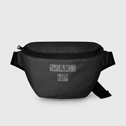 Поясная сумка Wake up, цвет: 3D-принт