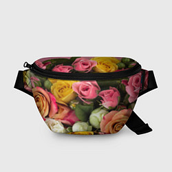 Поясная сумка Букет красивых роз, цвет: 3D-принт