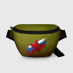 Поясная сумка Звезда и триколор, цвет: 3D-принт