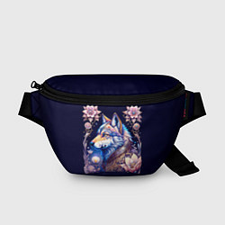 Поясная сумка Мистическая волчица, цвет: 3D-принт
