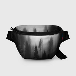Поясная сумка Красивый лес и туман, цвет: 3D-принт