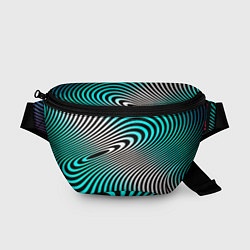 Поясная сумка Оптические волны психоделика, цвет: 3D-принт