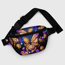 Поясная сумка Цветок бабочка midjouney, цвет: 3D-принт — фото 2