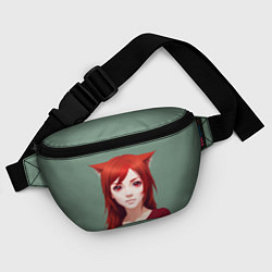 Поясная сумка Cute Catgirl, цвет: 3D-принт — фото 2