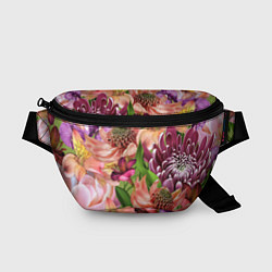 Поясная сумка Райские цветы, цвет: 3D-принт