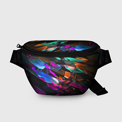 Поясная сумка Разноцветные осколки реальности, цвет: 3D-принт