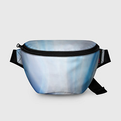 Поясная сумка Светлые синие и голубые волны, цвет: 3D-принт