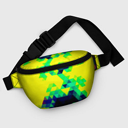 Поясная сумка Yellow green texture, цвет: 3D-принт — фото 2