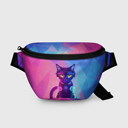 Поясная сумка Кибер кошка, цвет: 3D-принт