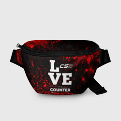 Поясная сумка Counter Strike 2 love классика, цвет: 3D-принт