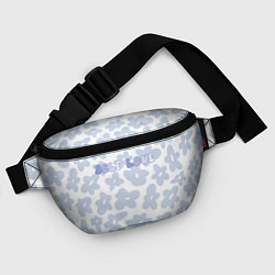 Поясная сумка Self love - цветочный голубой паттерн, цвет: 3D-принт — фото 2
