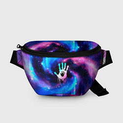Поясная сумка Death Stranding неоновый космос, цвет: 3D-принт