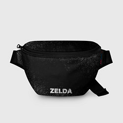 Поясная сумка Zelda с потертостями на темном фоне, цвет: 3D-принт