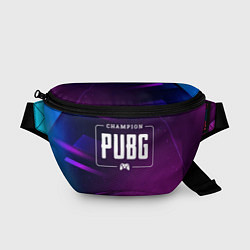 Поясная сумка PUBG gaming champion: рамка с лого и джойстиком на, цвет: 3D-принт