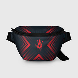Поясная сумка Красный символ Death Stranding на темном фоне со с, цвет: 3D-принт