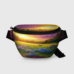 Поясная сумка Летний закат, цвет: 3D-принт