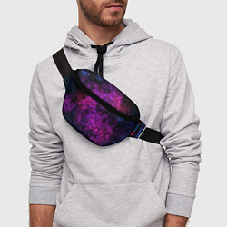 Поясная сумка Neon pink nebula, цвет: 3D-принт — фото 2