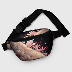 Поясная сумка Множество розовых цветов, цвет: 3D-принт — фото 2