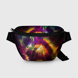 Поясная сумка Небула в космосе разноцветная - нейронная сеть, цвет: 3D-принт