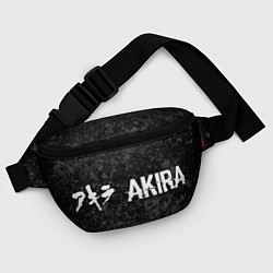 Поясная сумка Akira glitch на темном фоне: надпись и символ, цвет: 3D-принт — фото 2