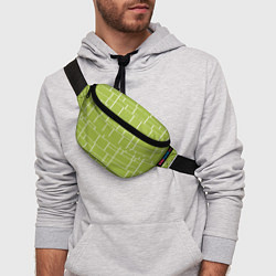 Поясная сумка Цвет зеленый салатовый тренд, цвет: 3D-принт — фото 2