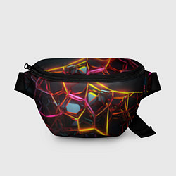 Поясная сумка Неоновые трубки абстракция, цвет: 3D-принт