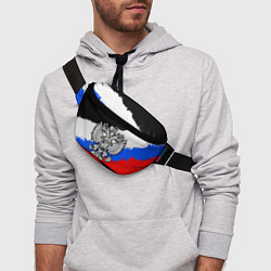 Поясная сумка Триколор - герб РФ, цвет: 3D-принт — фото 2