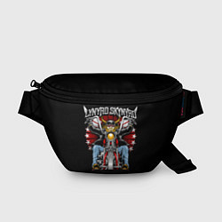 Поясная сумка Lynyrd Skynyrd - байкер, цвет: 3D-принт
