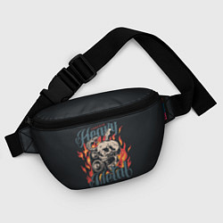 Поясная сумка Heavy metal music, цвет: 3D-принт — фото 2