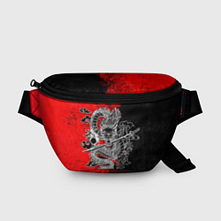 Поясная сумка Дракон с катаной, цвет: 3D-принт