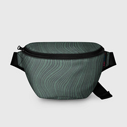 Поясная сумка Кривые линии зеленый, цвет: 3D-принт