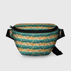 Поясная сумка Пляж море и ракушки, цвет: 3D-принт