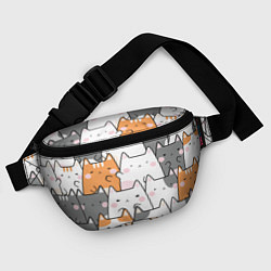 Поясная сумка Семья котиков, цвет: 3D-принт — фото 2