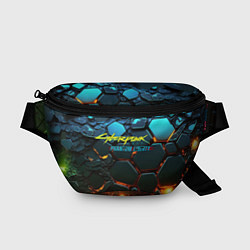 Поясная сумка Киберпанк призрачная свобода разлом плит, цвет: 3D-принт