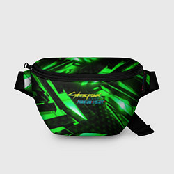 Поясная сумка Cyberpunk 2077 phantom liberty neon green, цвет: 3D-принт
