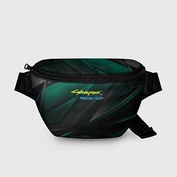 Поясная сумка Cyberpunk 2077 phantom liberty dark logo, цвет: 3D-принт