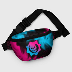 Поясная сумка Gears of War - neon gradient, цвет: 3D-принт — фото 2