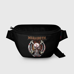 Поясная сумка Megadeth - боевой череп, цвет: 3D-принт