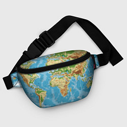 Поясная сумка Атлас мира, цвет: 3D-принт — фото 2