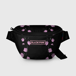Поясная сумка Blackpink - flowers, цвет: 3D-принт