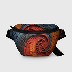 Поясная сумка Кирпичная кладка спираль, цвет: 3D-принт