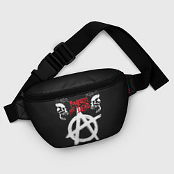 Поясная сумка Punks not dead - анархия, цвет: 3D-принт — фото 2