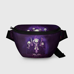 Поясная сумка Скелеты Призраки в Суде - Phonk, цвет: 3D-принт