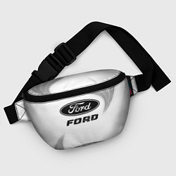 Поясная сумка Ford speed на светлом фоне со следами шин, цвет: 3D-принт — фото 2
