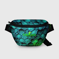 Поясная сумка CS GO green blue, цвет: 3D-принт