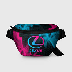 Поясная сумка Lexus - neon gradient, цвет: 3D-принт