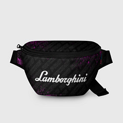 Поясная сумка Lamborghini pro racing: надпись и символ, цвет: 3D-принт