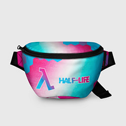 Поясная сумка Half-Life neon gradient style: надпись и символ, цвет: 3D-принт